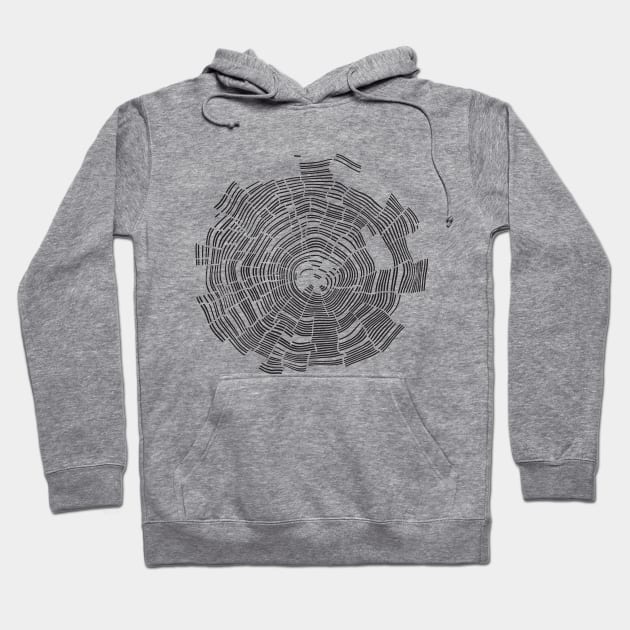 Abstract Tree Rings Hoodie by colindejersey